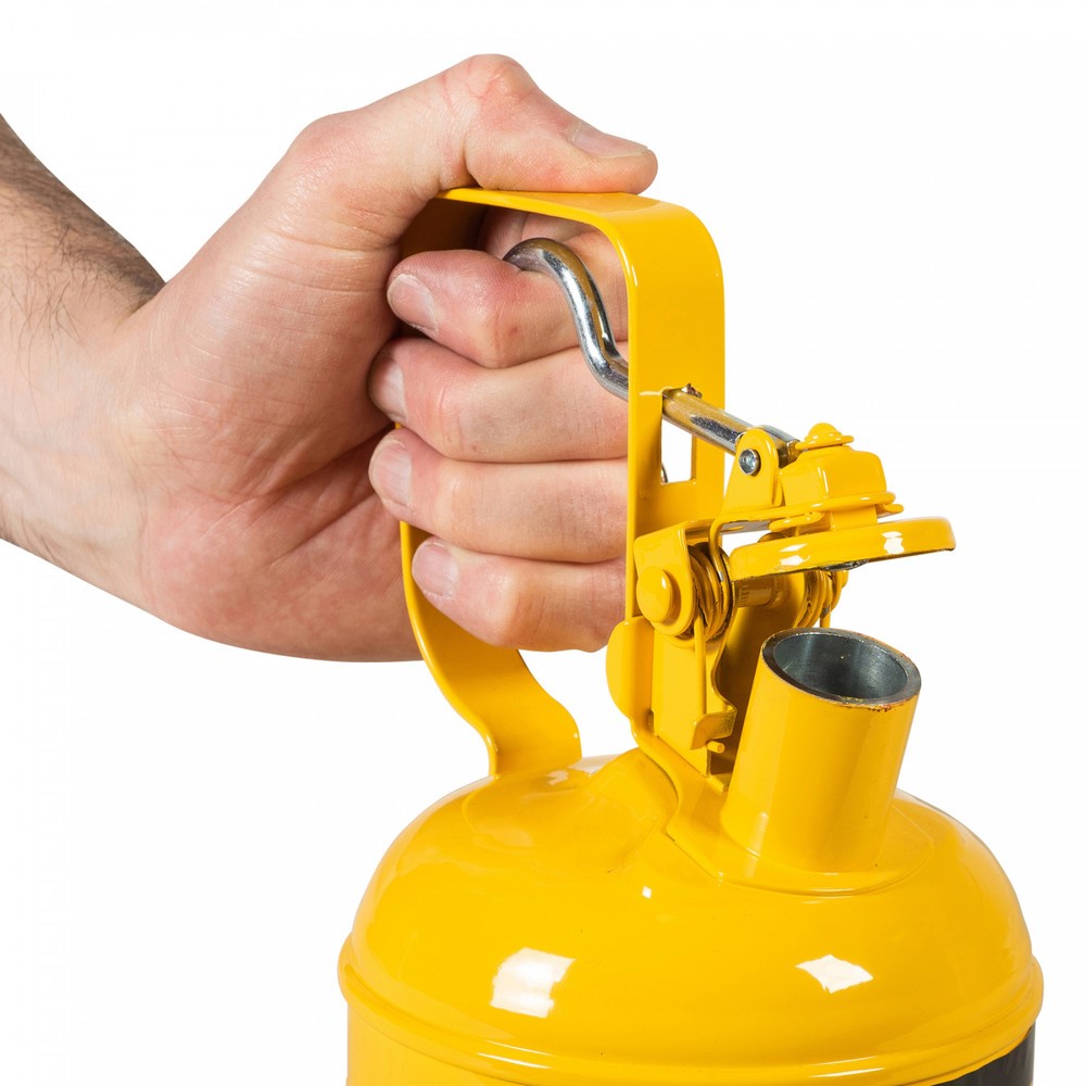 N° de l'image du produit 3 : Récipient de sécurité Justrite type I, poignée de déclenchement, jaune, 0,5 litre