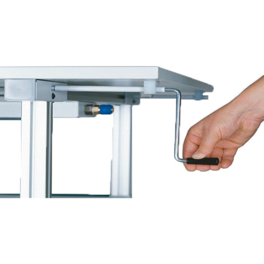 Réglage de la hauteur de table par manivelle Bedrunka+Hirth, kit pour montage ultérieur Illustration du produit: Réglage de la hauteur de table par manivelle Bedrunka+Hirth, kit pour montage ultérieur
