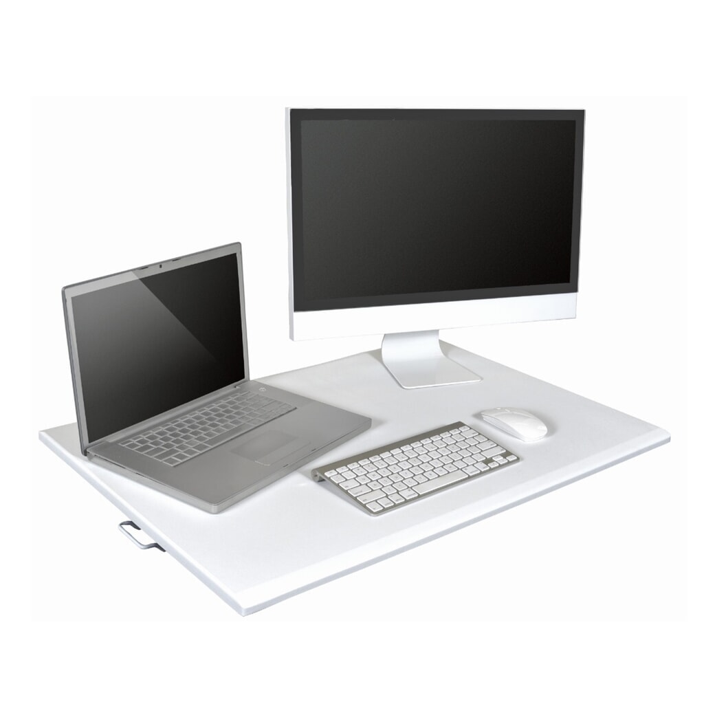 Rehausse de bureau réglable en hauteur HEMMDAL, blanc N° de l'image du produit 3 : Rehausse de bureau réglable en hauteur HEMMDAL, blanc