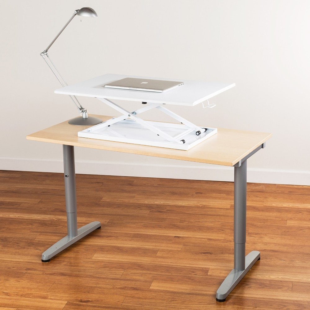 Numéro de l'image du produit 5: Rehausse de bureau réglable en hauteur, blanc