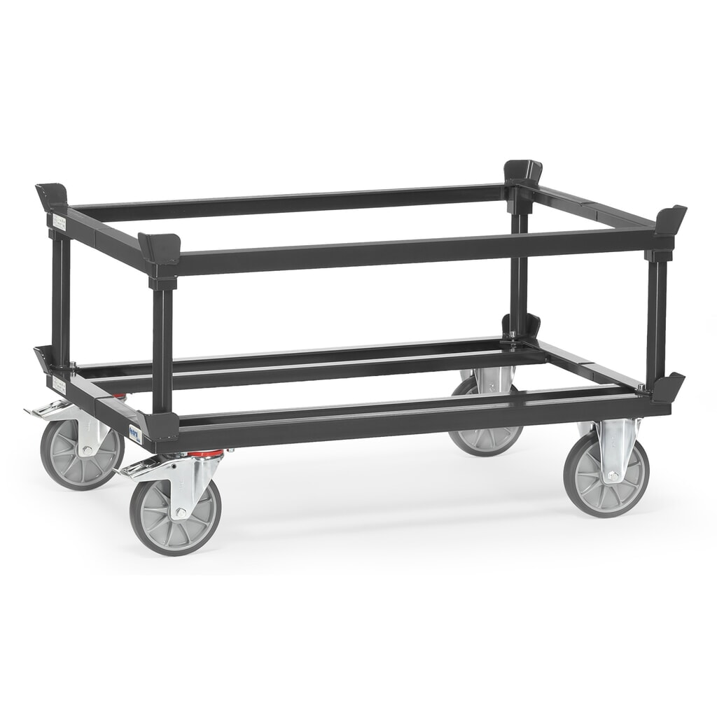 N° de l'image du produit 3 : Rehausseur pour rouleur de palettes fetra®, HxlxP 370 x 1.210 x 810 mm, gris anthracite