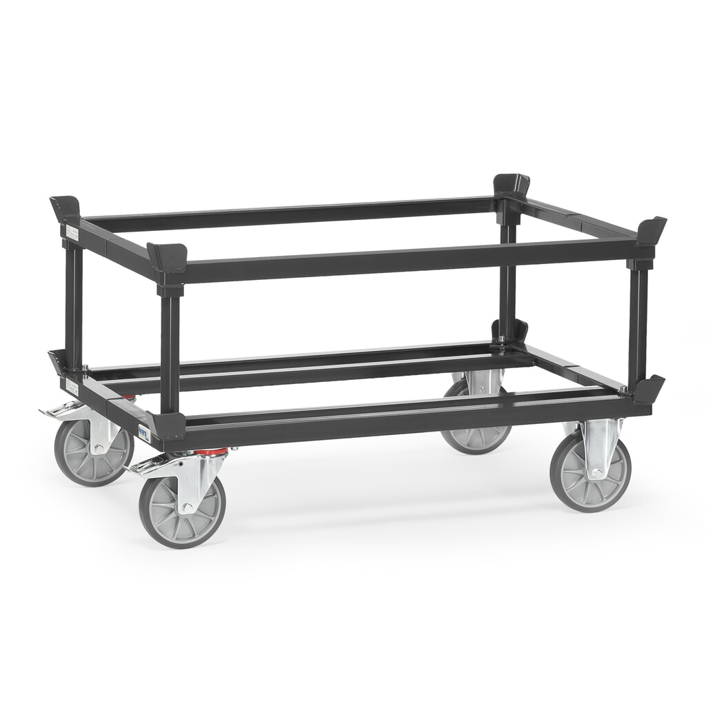 Rehausseur pour rouleur de palettes fetra®, HxlxP 370 x 1.210 x 810 mm, gris anthracite N° de l'image du produit 5 : Rehausseur pour rouleur de palettes fetra®, HxlxP 370 x 1.210 x 810 mm, gris anthracite