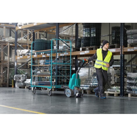 N° de l'image du produit 4 : Remorqueur électrique Ameise® TTE 1.0 – lithium-ions, attelage à réglage mécanique pour profilés carrés inclus