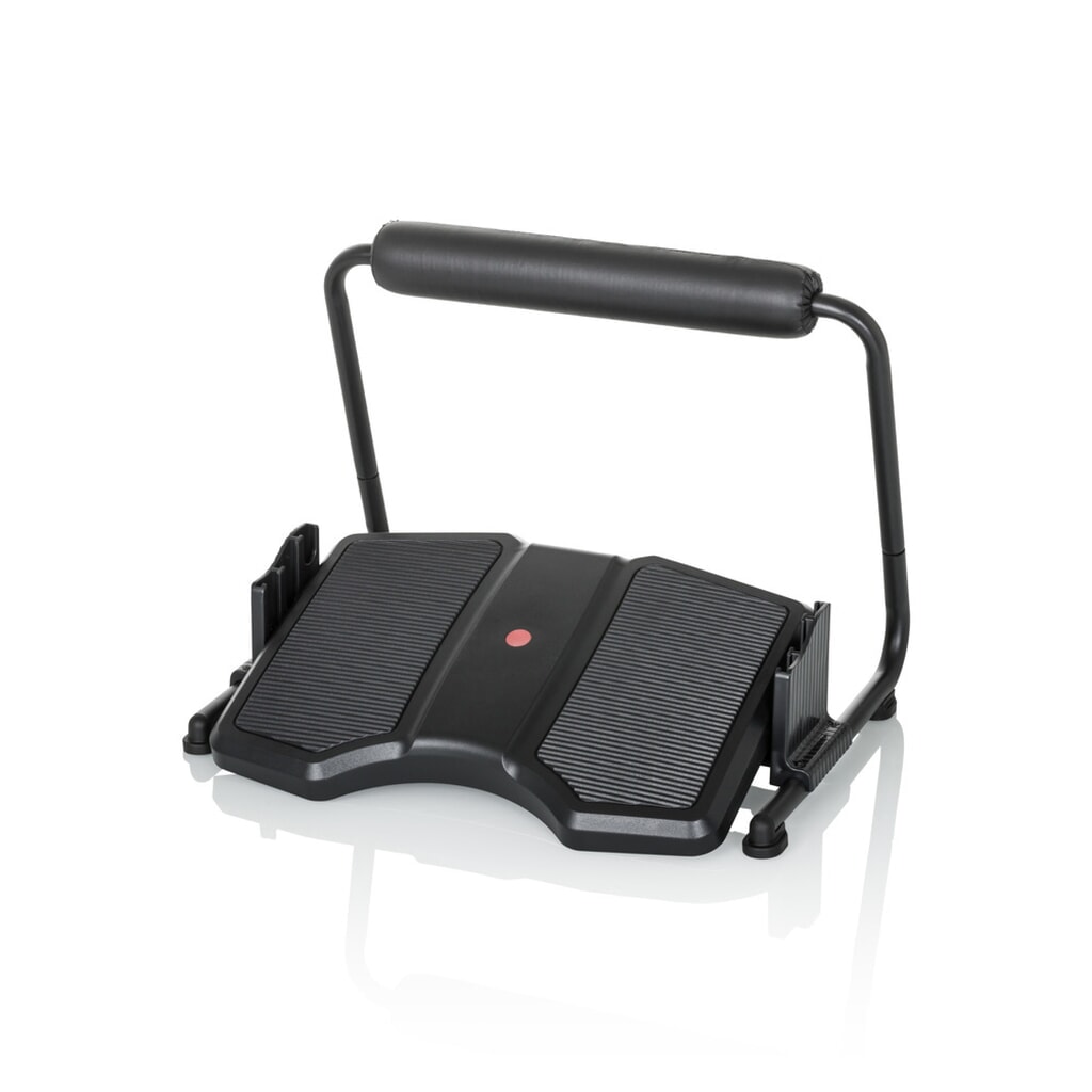 Repose-pieds hjh OFFICE PODI F avec repose-jambes plastique, noir N° de l'image du produit 1 : Repose-pieds hjh OFFICE PODI F avec repose-jambes plastique, noir