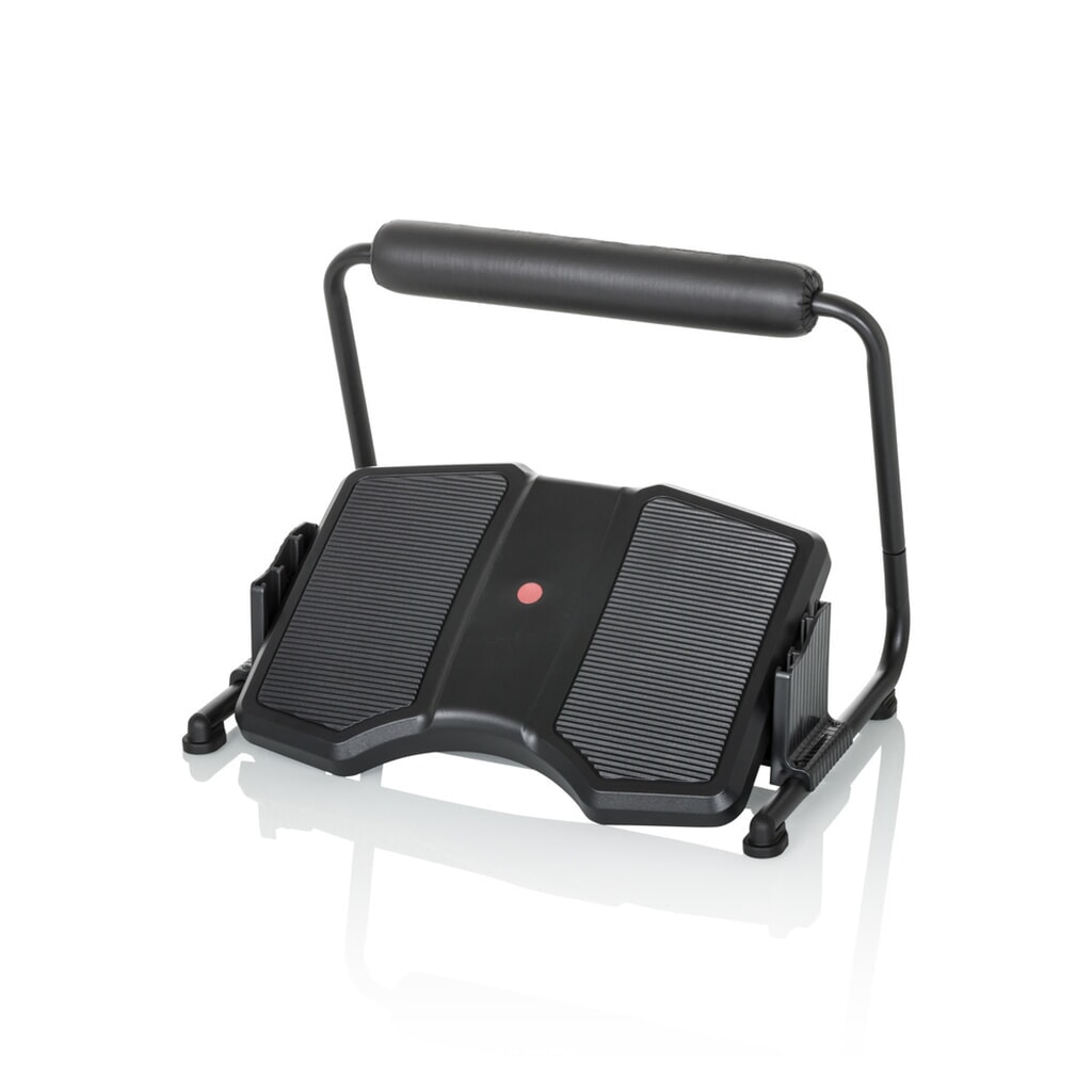 Repose-pieds hjh OFFICE PODI F avec repose-jambes plastique, noir N° de l'image du produit 2 : Repose-pieds hjh OFFICE PODI F avec repose-jambes plastique, noir