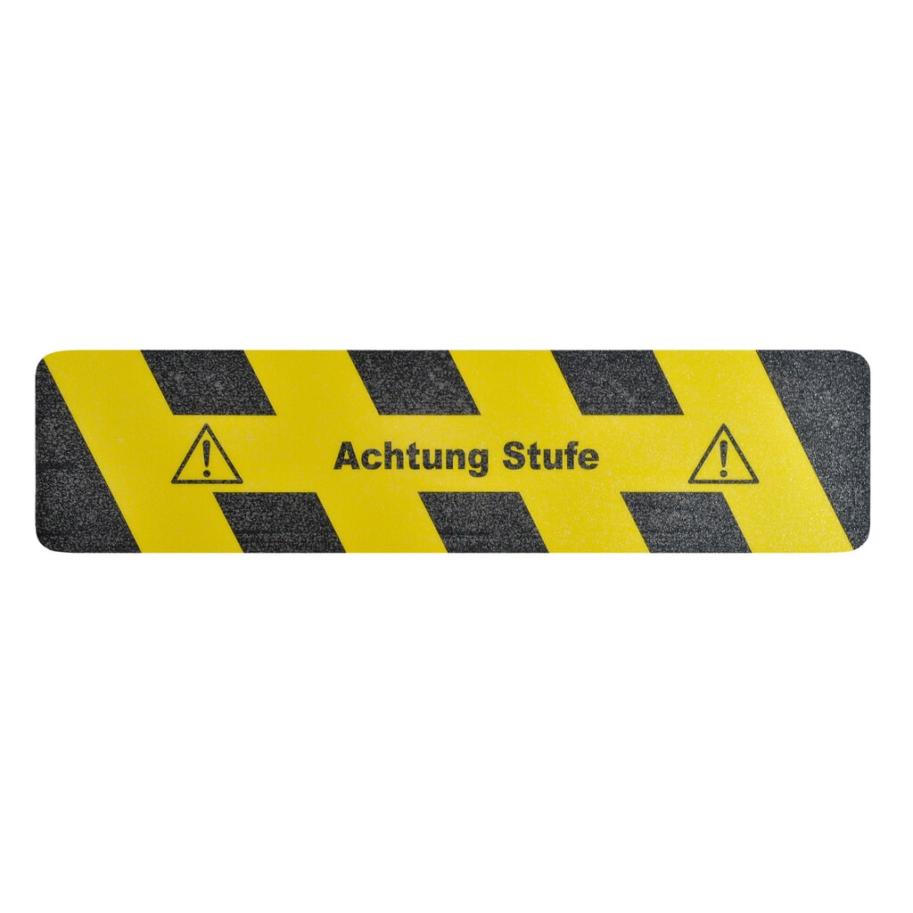 Illustration du produit: Revêtement antidérapant m2™ « Achtung Stufe », L x l 610 x 150 mm