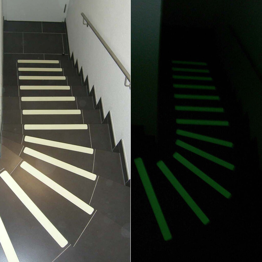Illustration du produit: Revêtement antidérapant m2™ phosphorescent, 10 pièces, L x l 50 x 1 000 mm