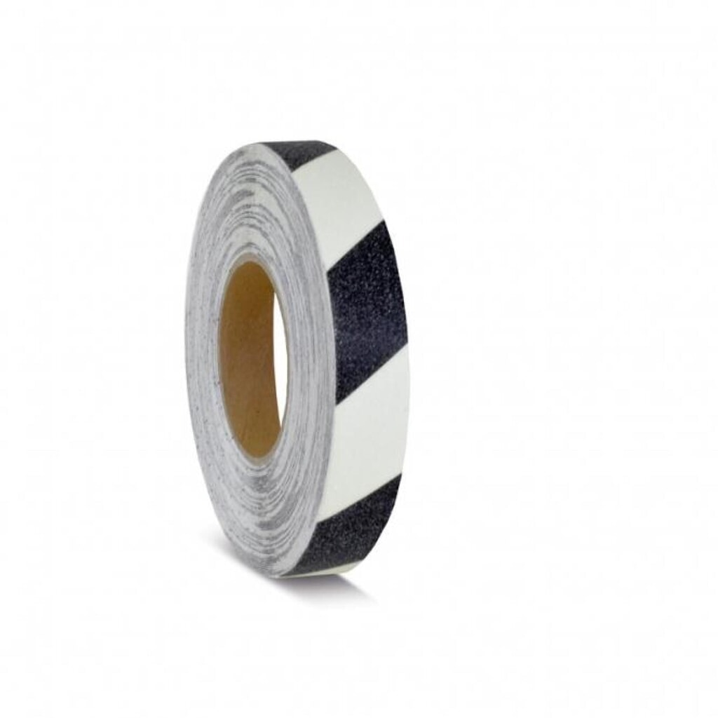 Illustration du produit: Revêtement antidérapant m2™ phosphorescent, noir, rouleau, L x l 18,3 m x 25 mm