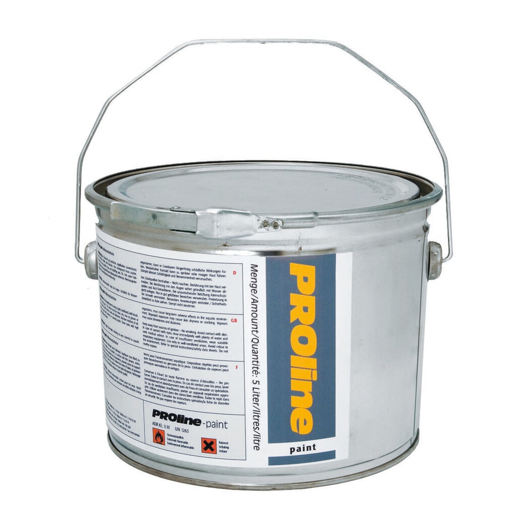 Revêtement de hangar PROline-paint, 5 l, mat, RAL 1003 jaune de sécurité Illustration du produit: Revêtement de hangar PROline-paint, 5 l, mat, RAL 1003 jaune de sécurité