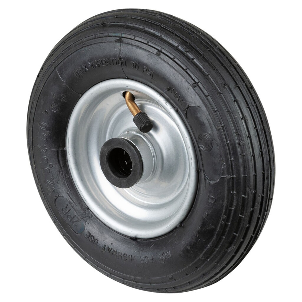 Illustration du produit: Roue gonflable, profil rainuré, palier à rouleaux, Ø x largeur 200 x 50 mm, capacité de charge 80 kg