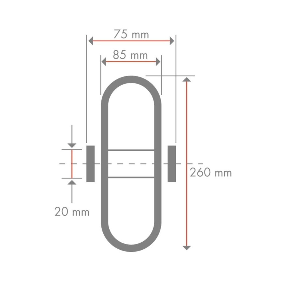 Numéro de l'image du produit 2: Roue gonflable, profil rainuré, palier à rouleaux, Ø x largeur 260 x 85 mm, capacité de charge 130 kg