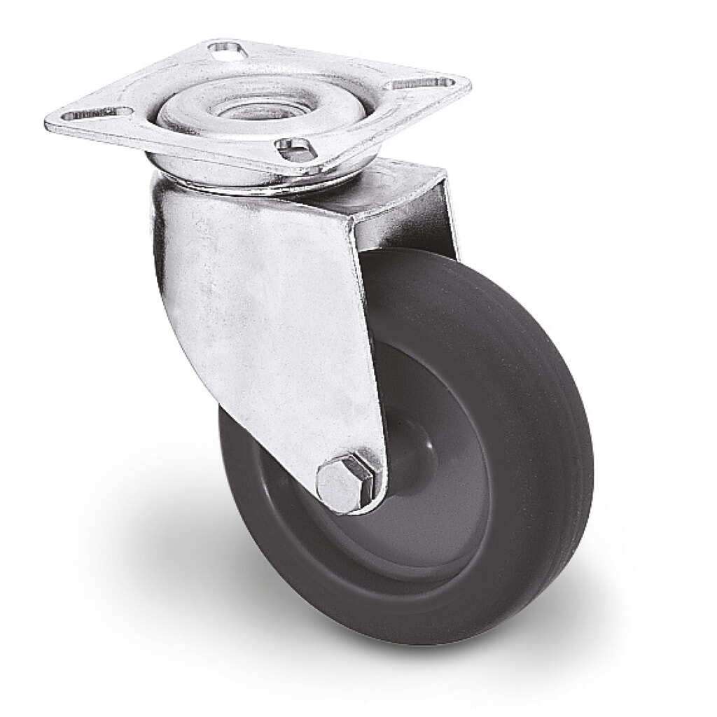 Roues directrices pour colonne de coupe, capacité de charge 75 kg N° de l'image du produit 1 : Roues directrices pour colonne de coupe, capacité de charge 75 kg