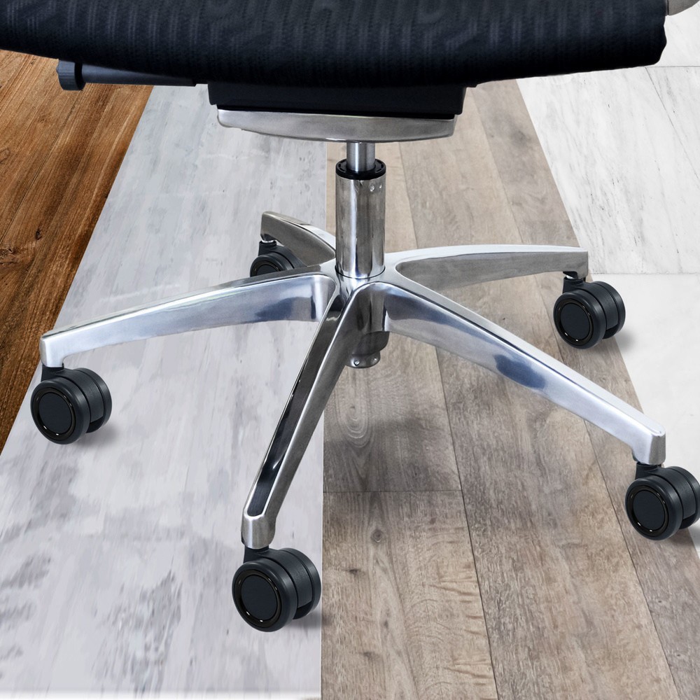 Numéro de l'image du produit 4: 5x roulettes pour sols durs hjh OFFICE ROLO COLOR 60 11mm / 60mm roulettes de chaise de bureau pour sols durs (lot de 5) noir/nr