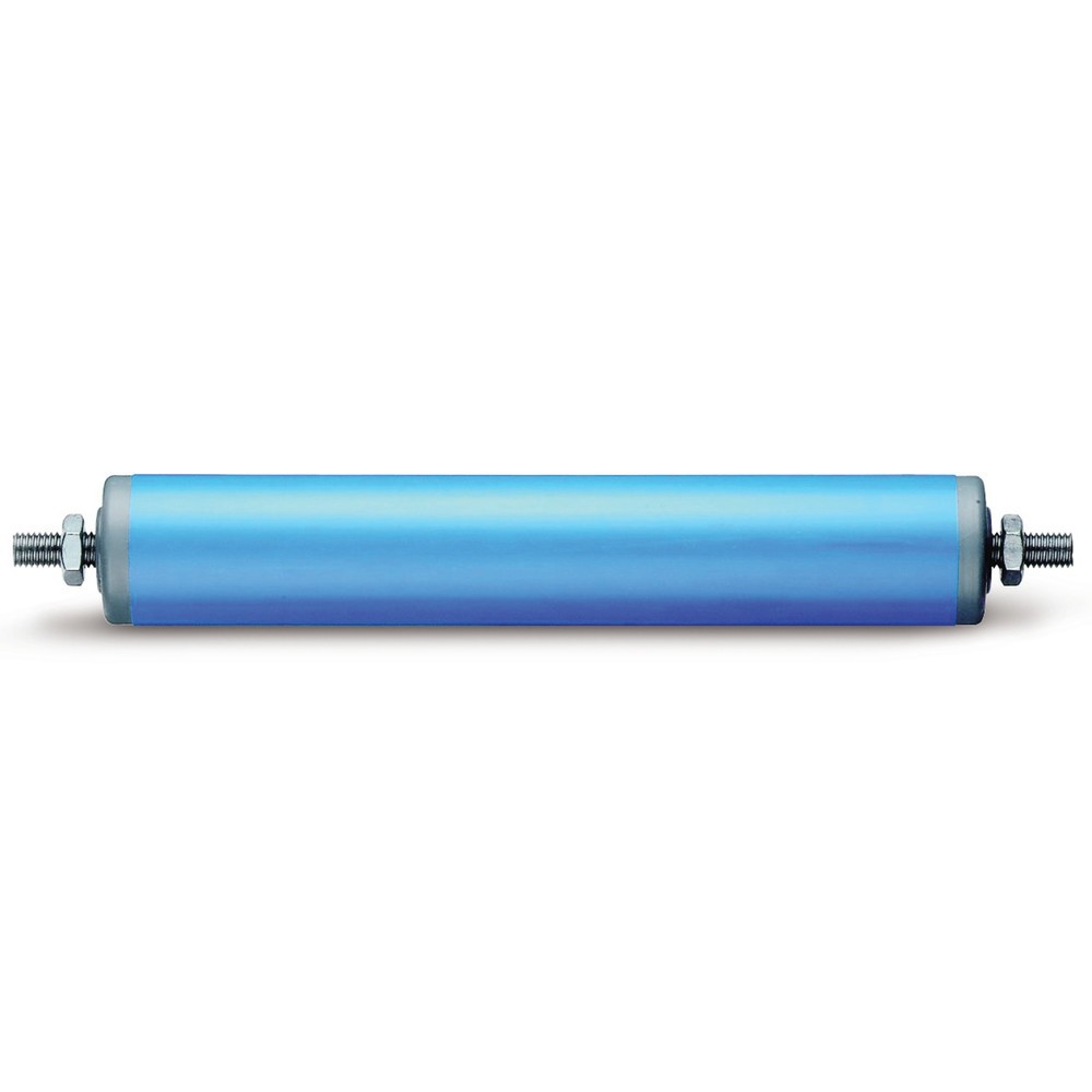 Rouleaux porteurs pour transrouleurs, plastique, axe de ressort, Ø 20 mm, longueur 400 mm, capacité de charge 2 kg Illustration du produit: Rouleaux porteurs pour transrouleurs, plastique, axe de ressort, Ø 20 mm, longueur 400 mm, capacité de charge 2 kg