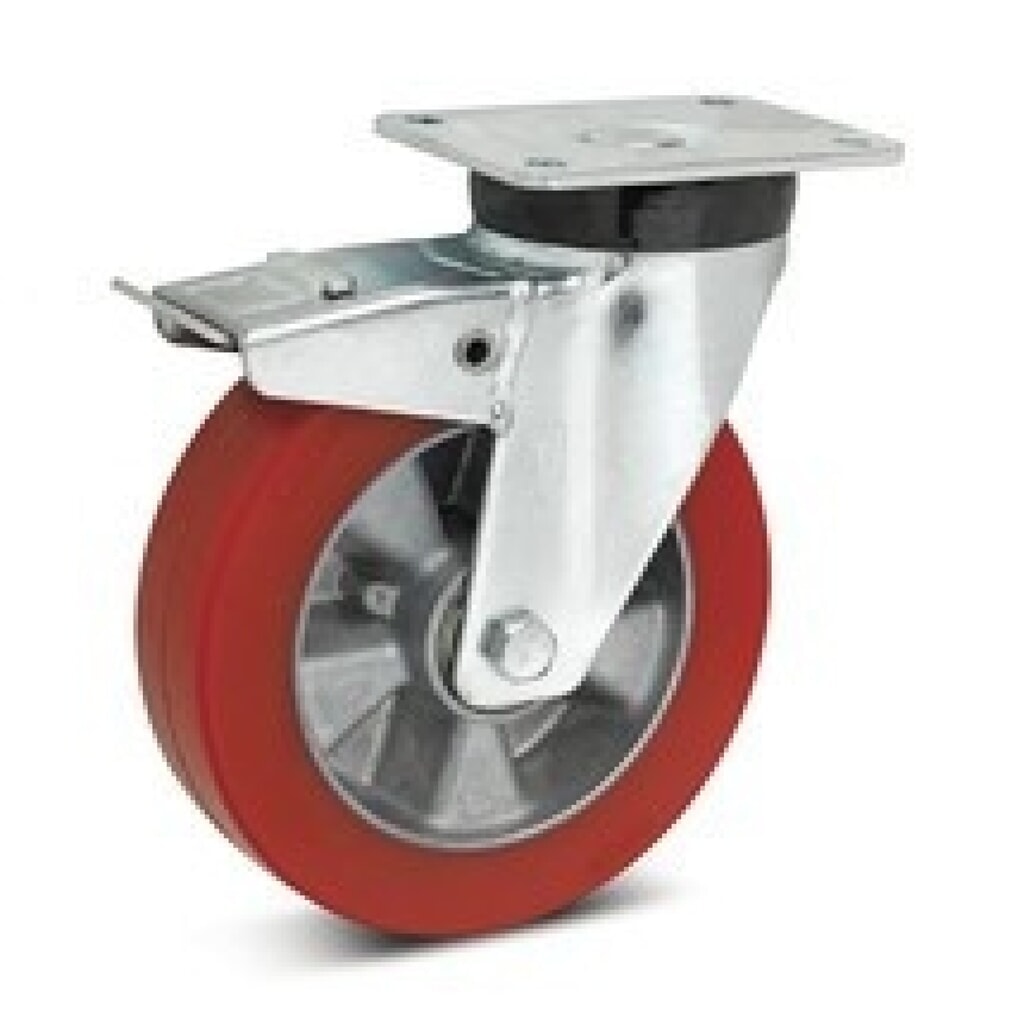 Roulette pivotante TPE de rechange pour chariot Ameise®, Frein inclus