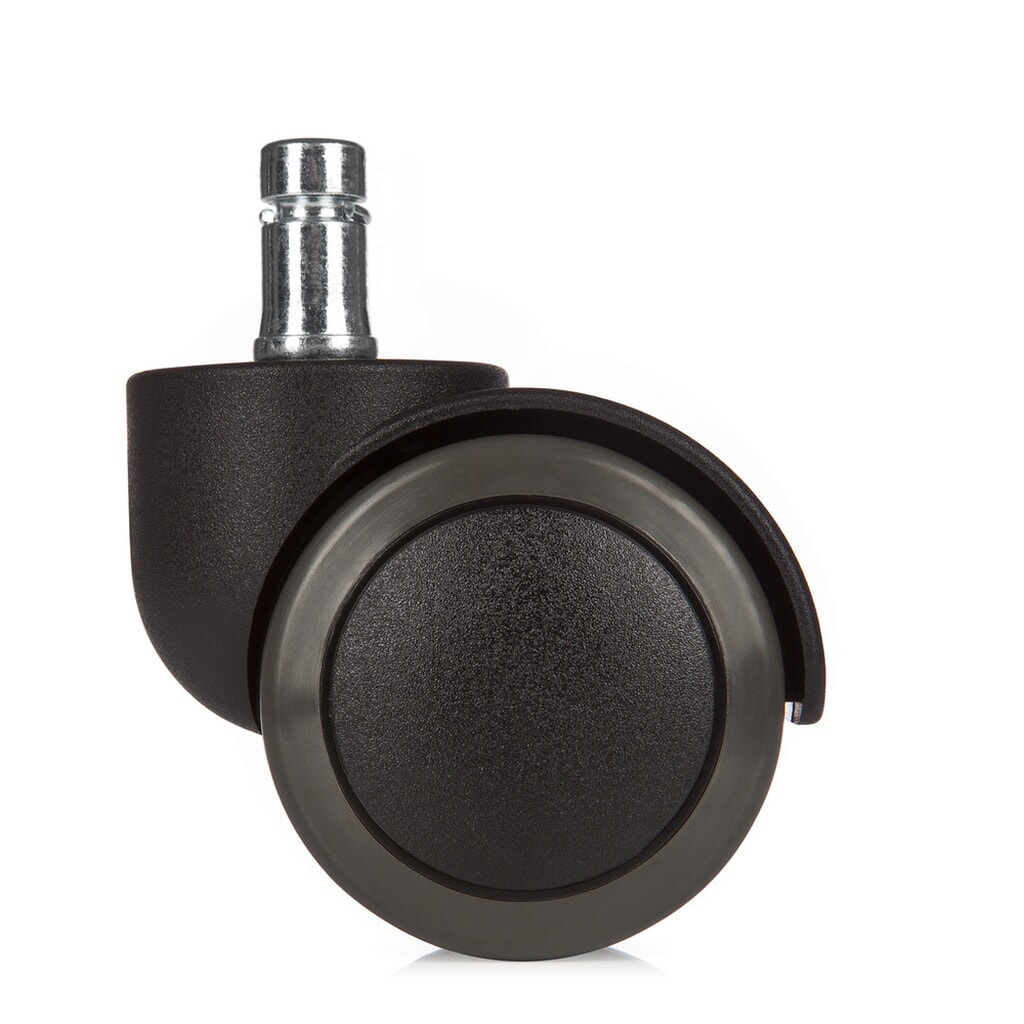 N° de l'image du produit 3 : 5x roulettes pour sols durs hjh OFFICE ROLO 11mm / 50mm roulettes de chaise de bureau No Noise, (lot de 5)