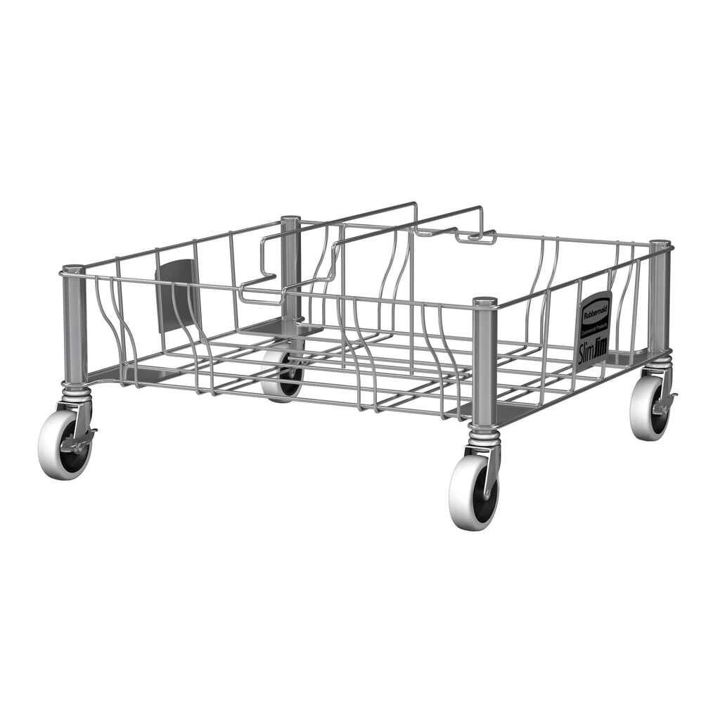 Rouleur de transport pour collecteur de matériaux Rubbermaid Slim Jim®
