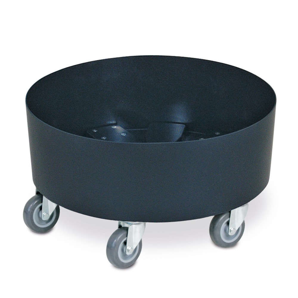 Numéro de l'image du produit 1: Rouleur de transport pour poubelles rondes jusqu'à 100 litres, capacité de charge 100 kg, plastique ABS