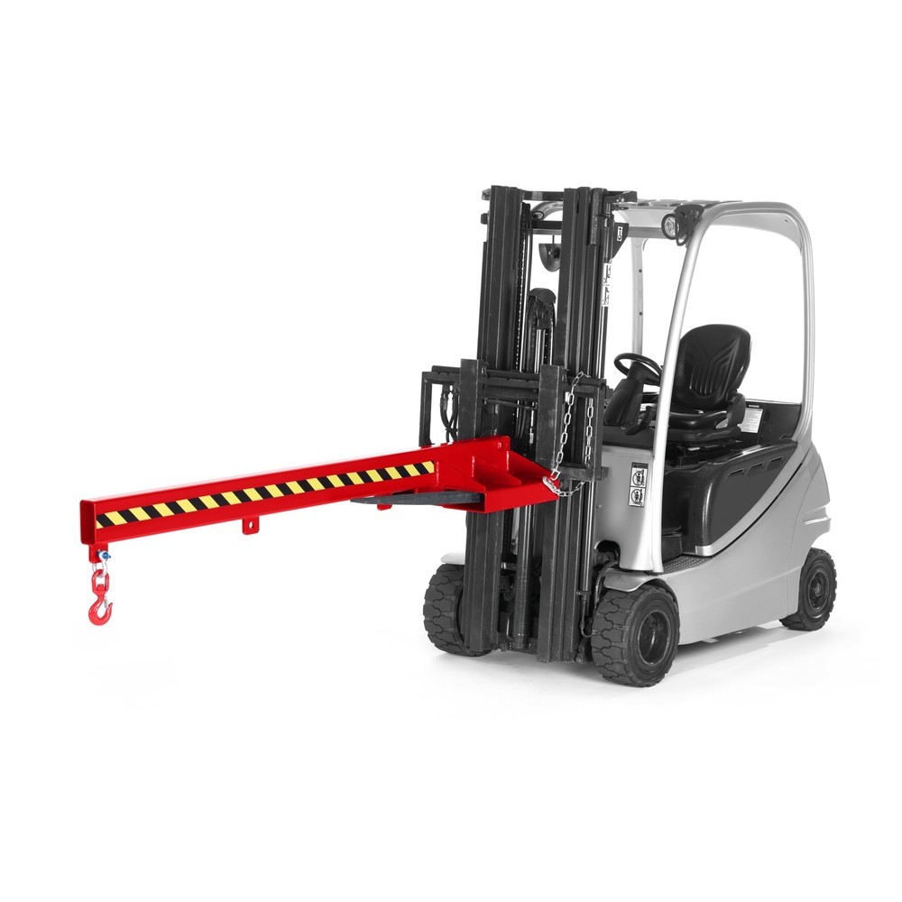 Numéro de l'image du produit 2: RR-Industrietechnik® Bras de charge type RLA, profondeur 2 400 mm, capacité de charge 100 - 1 000 kg, RAL 3000 rouge feu
