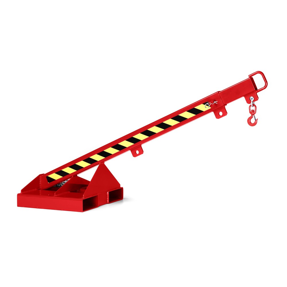 Numéro de l'image du produit 1: RR-Industrietechnik® Bras de charge type RLH-T, capacité de charge 175 - 1 000 kg, télescopique, RAL 3000 rouge feu