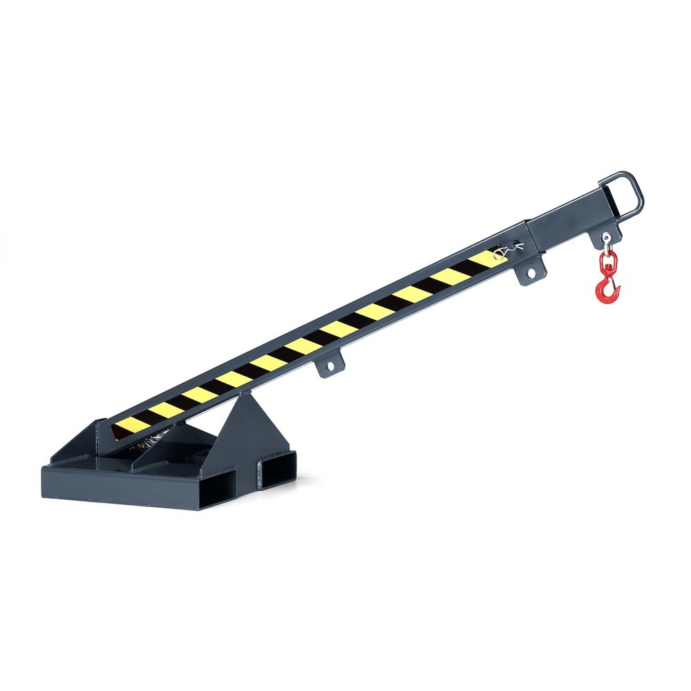 Numéro de l'image du produit 1: RR-Industrietechnik® Bras de charge type RLH-T, capacité de charge 175 - 1 000 kg, télescopique, RAL 7016 gris anthracite