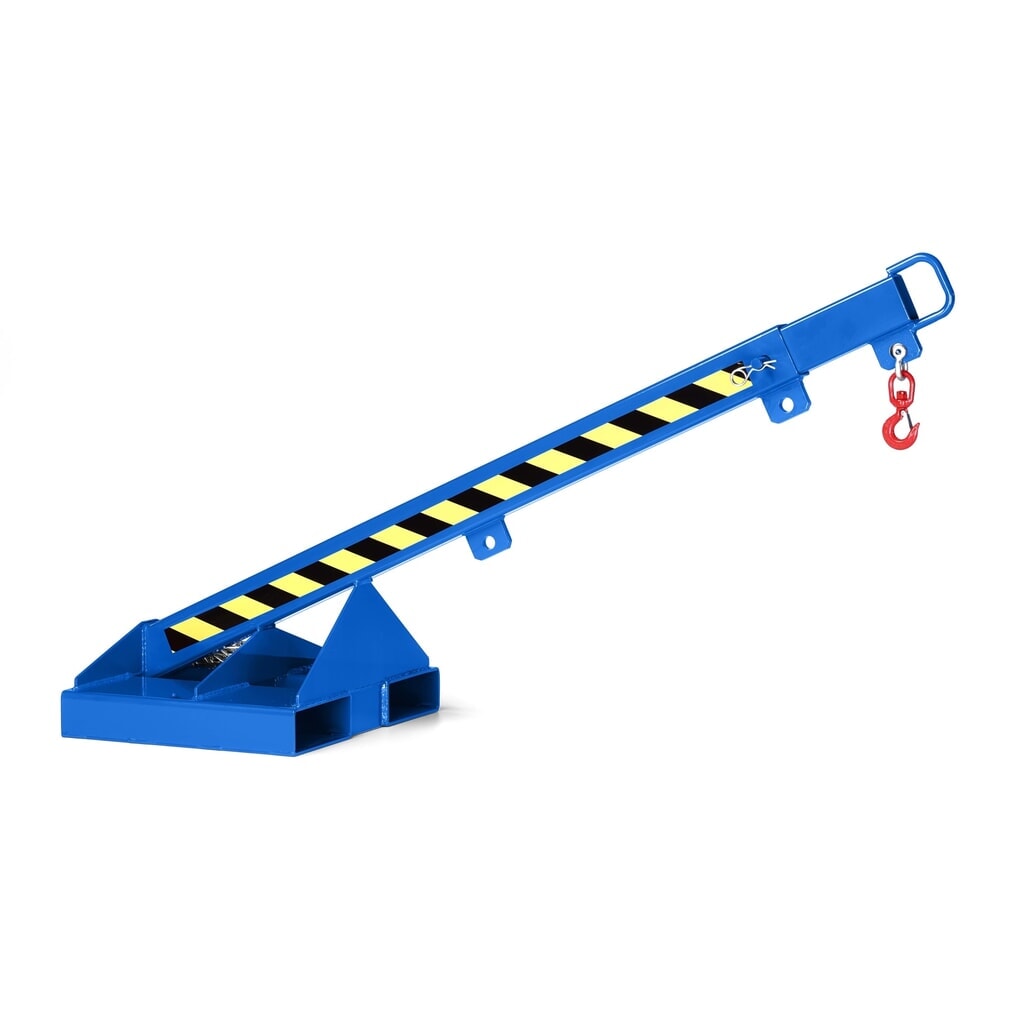 N° de l'image du produit 1 : RR-Industrietechnik® bras de levage type RLH-T, capacité de charge 175 - 1 000 kg, télescopique, bleu gentiane RAL 5010