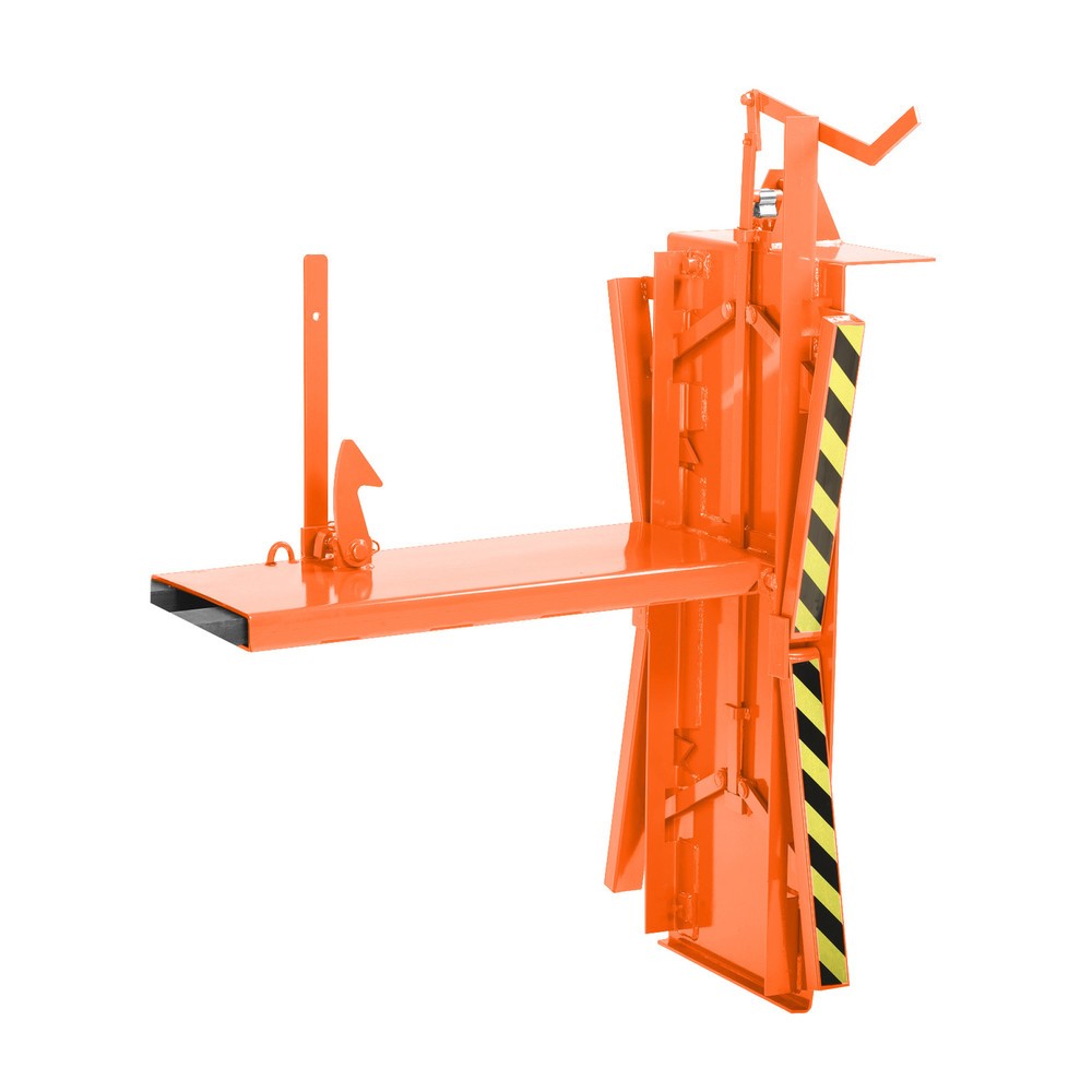 Numéro de l'image du produit 1: RR-Industrietechnik® Retourneur de caisses grillagées type RGW, capacité de charge 450 kg, RAL 2004 orangé pur