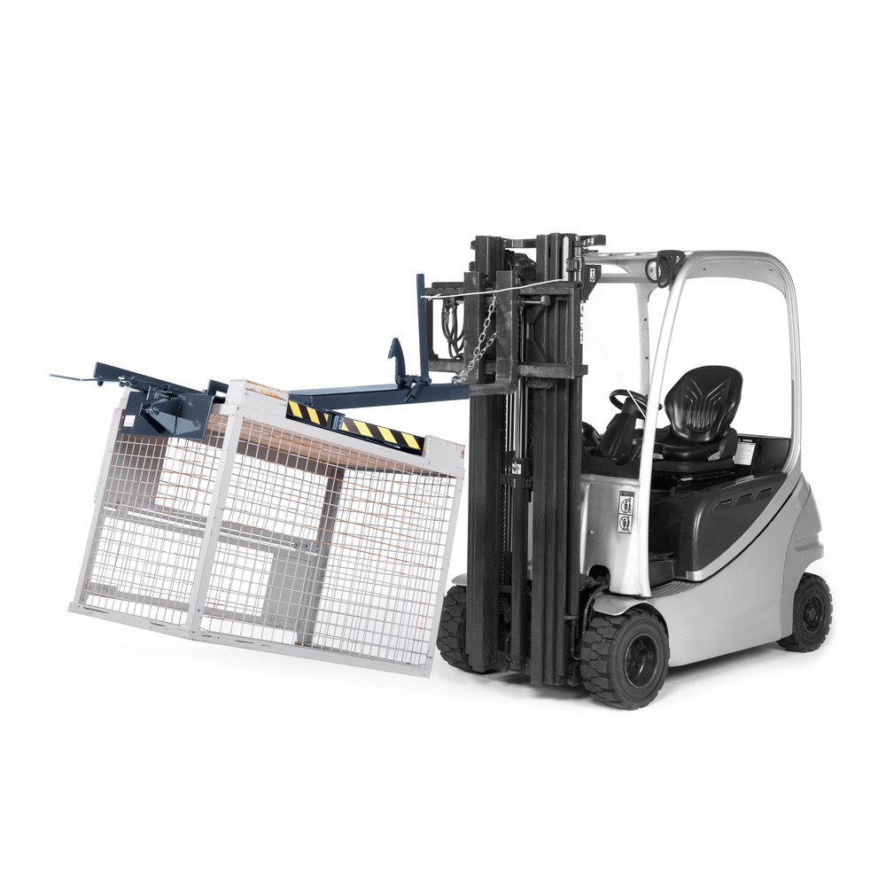 Numéro de l'image du produit 2: RR-Industrietechnik® Retourneur de caisses grillagées type RGW, capacité de charge 450 kg, RAL 7016 gris anthracite
