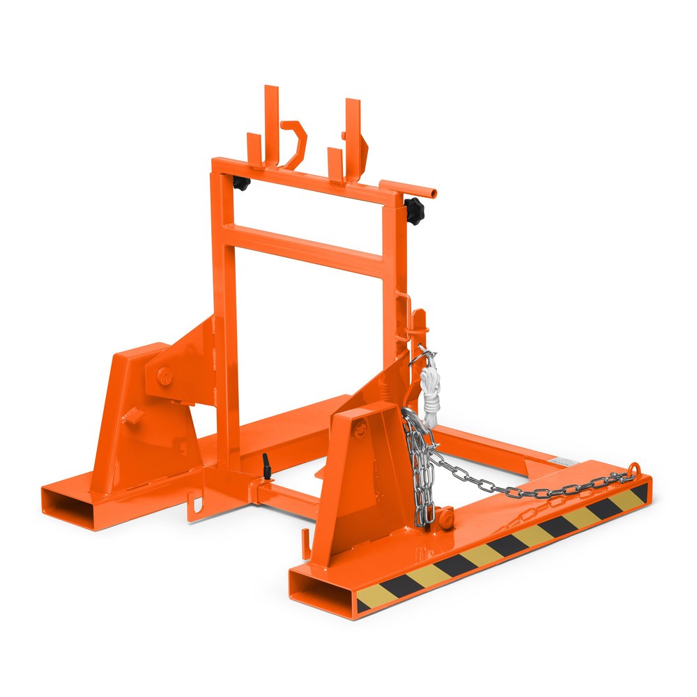 Numéro de l'image du produit 1: RR-Industrietechnik® Retourneur de poubelles type RMW, lxPxH 1 000 x 1 000 x 1 080 mm, RAL 2004 orangé pur