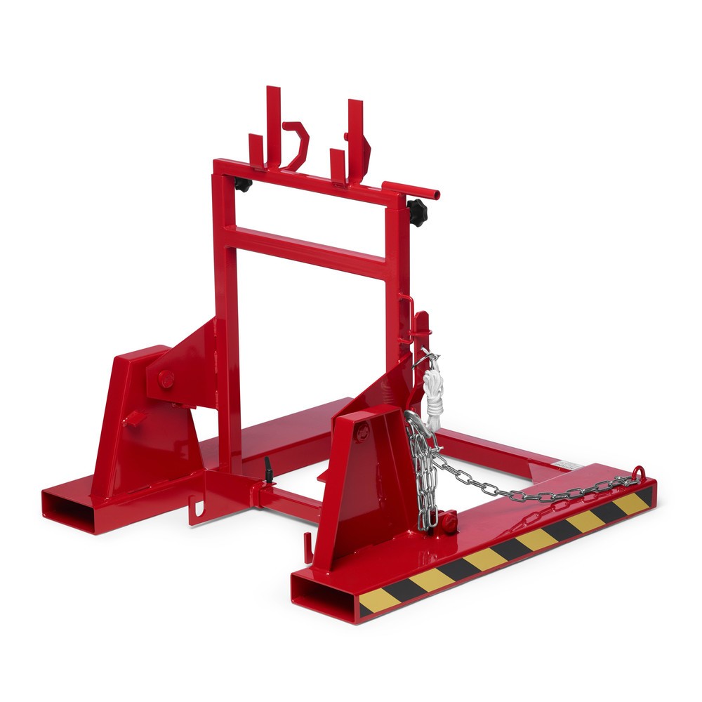 Numéro de l'image du produit 1: RR-Industrietechnik® Retourneur de poubelles type RMW, lxPxH 1 000 x 1 000 x 1 080 mm, RAL 3000 rouge feu