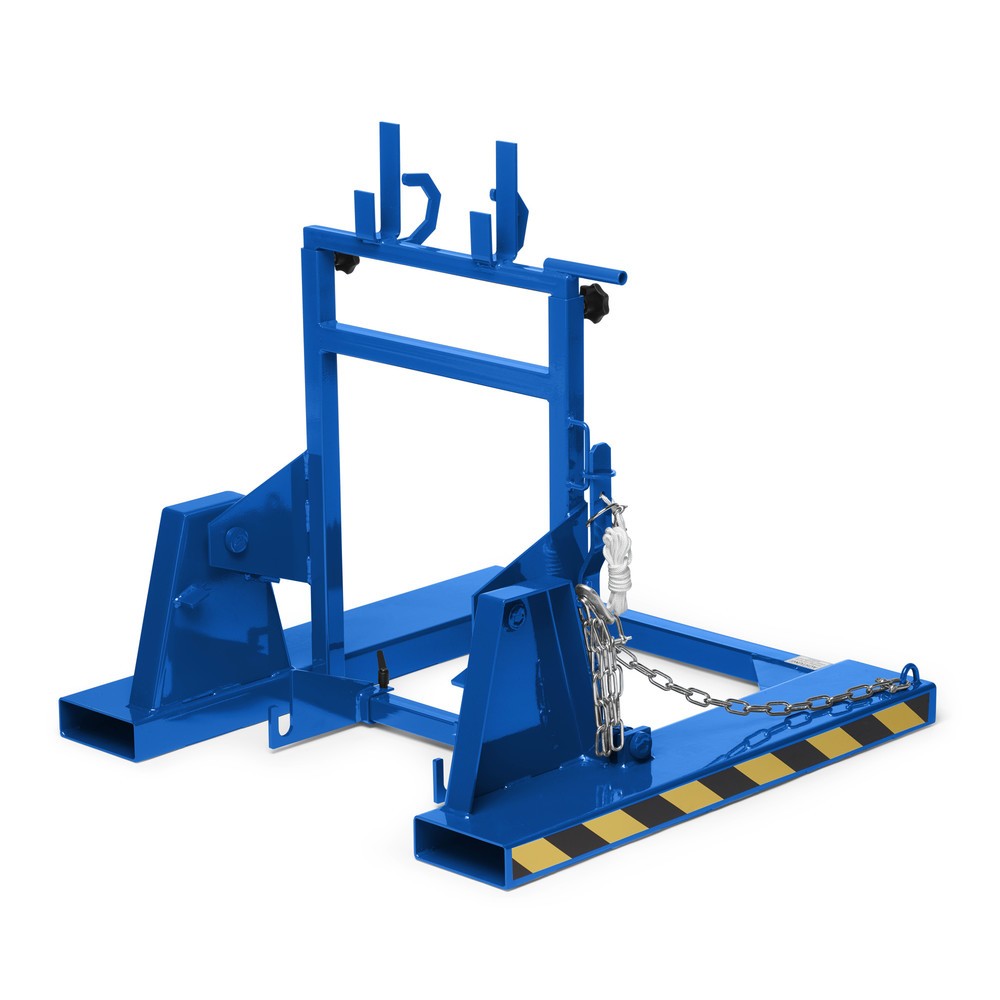Numéro de l'image du produit 1: RR-Industrietechnik® Retourneur de poubelles type RMW, lxPxH 1 000 x 1 000 x 1 080 mm, RAL 5010 bleu gentiane