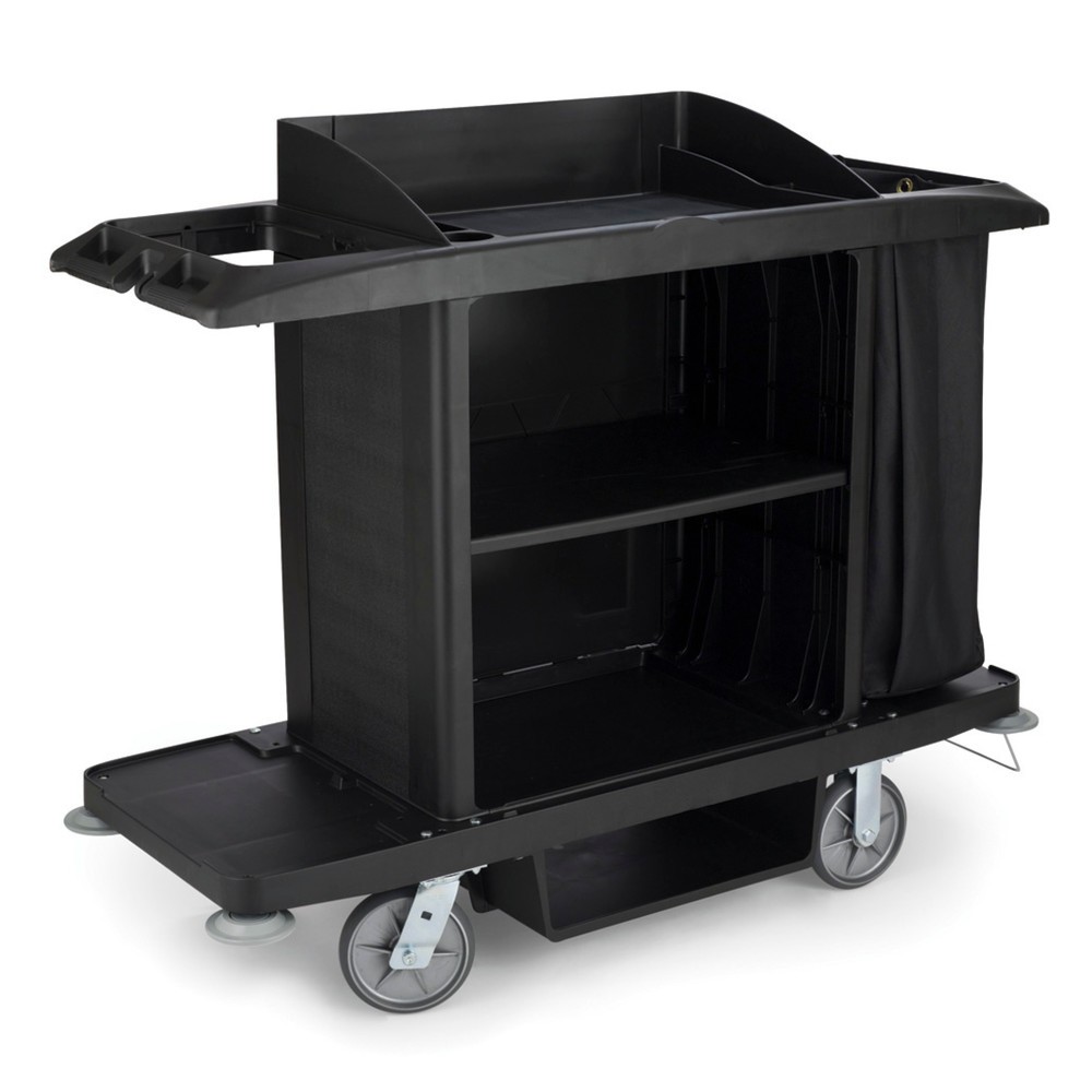 Illustration du produit: Rubbermaid® Chariot d'étage, noir, HxlxP 1 270 x 559 x 1 524 mm