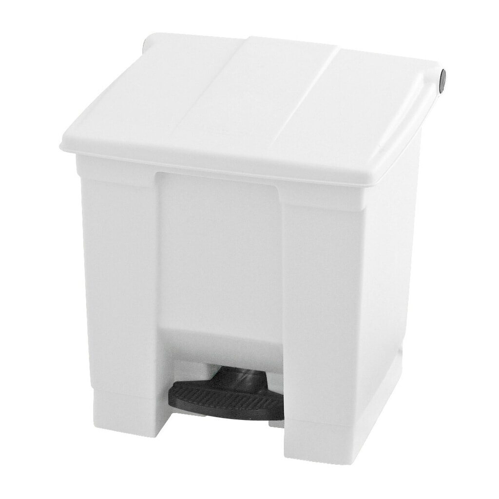 Rubbermaid® Poubelle à pédale Step-On Classic, 30 litres, blanc Illustration du produit: Rubbermaid® Poubelle à pédale Step-On Classic, 30 litres, blanc