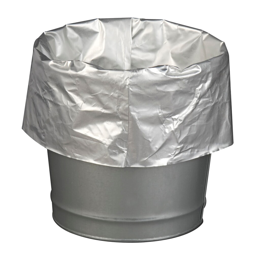 Sacs poubelle pour cendrier sur pied de sécurité Justrite®, revêtement alu, paquet de 10 Illustration du produit: Sacs poubelle pour cendrier sur pied de sécurité Justrite®, revêtement alu, paquet de 10