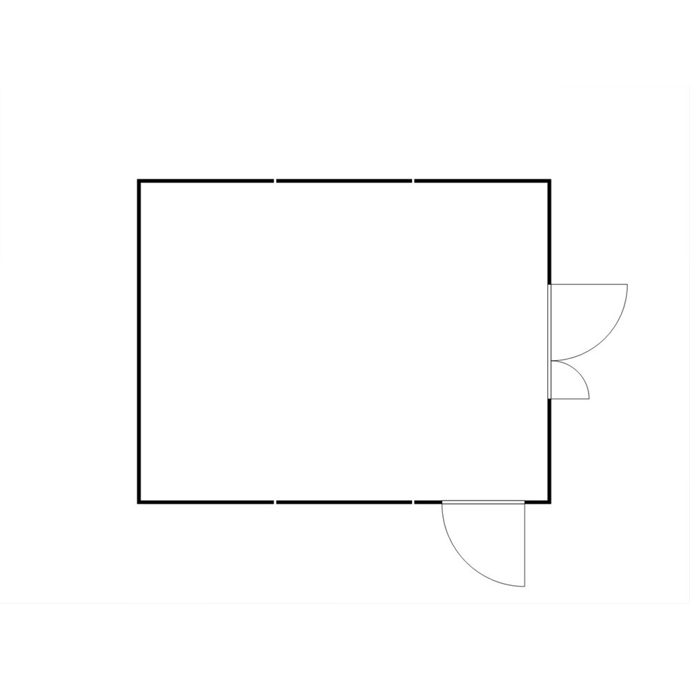 Numéro de l'image du produit 2: Combinaison de conteneurs pour substances dangereuses SAFE Tank 5000 WGK, isolés, prémontés, revêtement plastique RAL 9002, dimensions extérieures 5 080x6 520x2 520 mm, porte à doubles battants (division asymétrique), au centre du côté avant,