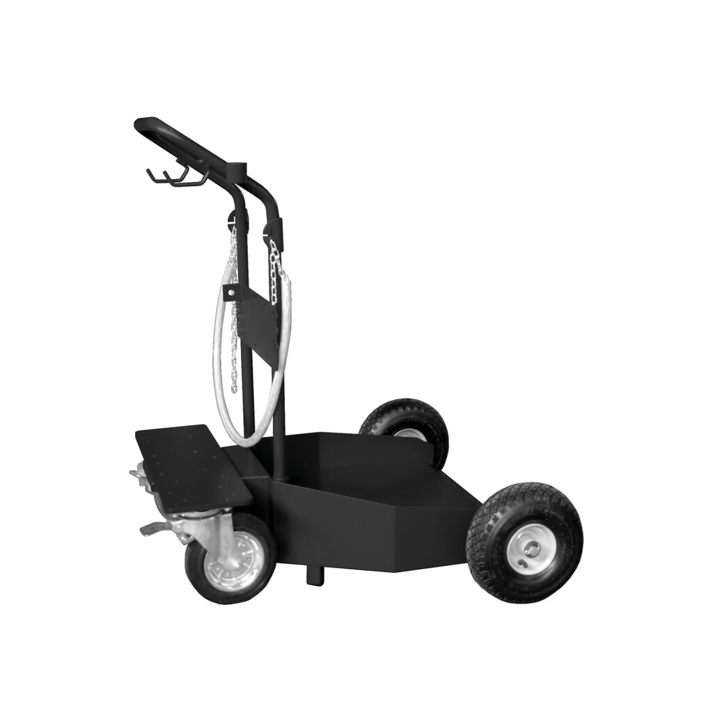 Illustration du produit: SAMOA Chariot pour fût de 200 l avec 2 roues directrices et 2 roues