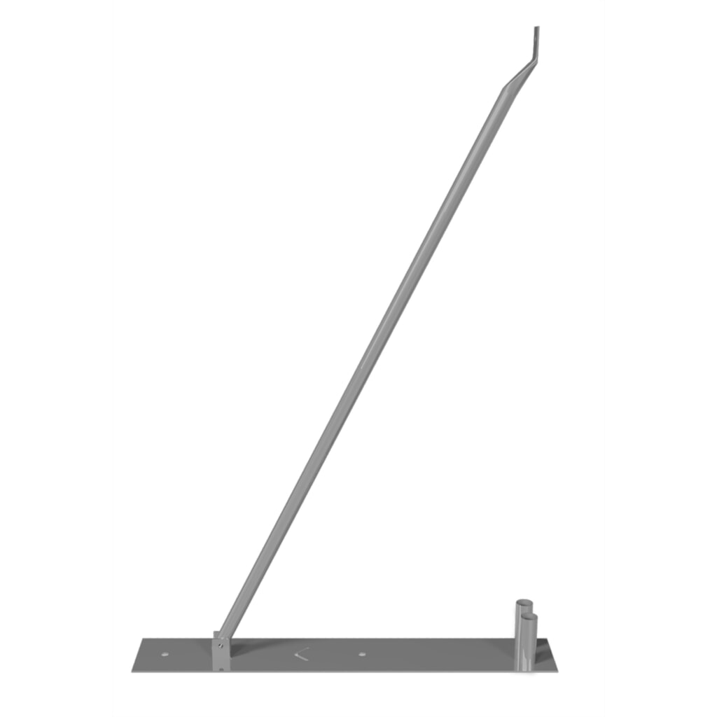 Schake Barre d’appui pour clôture de chantier avec plaque de fond, pour une hauteur de clôture de 2,00 m Illustration du produit: Schake Barre d’appui pour clôture de chantier avec plaque de fond, pour une hauteur de clôture de 2,00 m