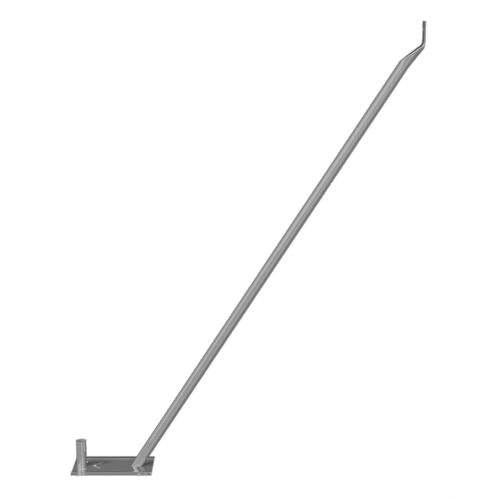 Schake Barre d’appui pour clôture de chantier avec tubulure, pour une hauteur de clôture de 2,00 m Illustration du produit: Schake Barre d’appui pour clôture de chantier avec tubulure, pour une hauteur de clôture de 2,00 m