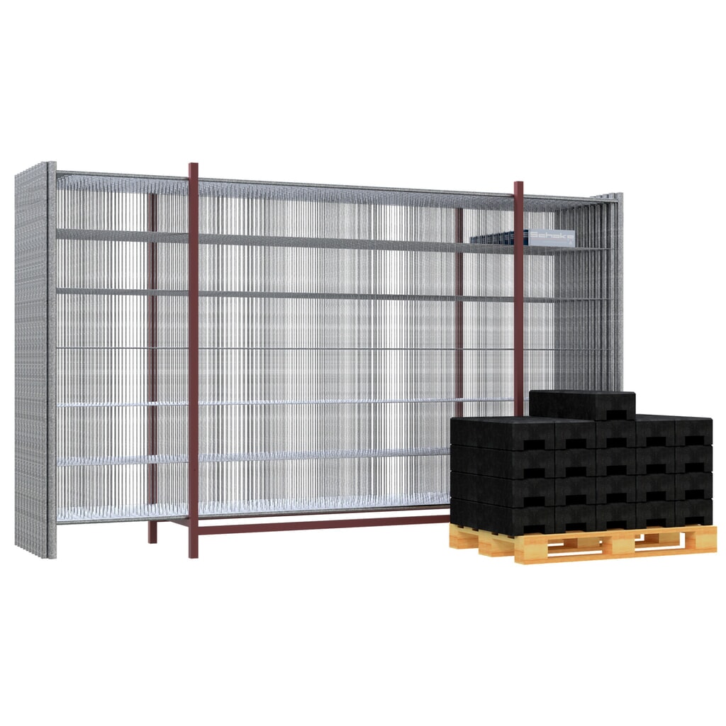 Schake Kit de clôture de chantier « Profi », 29 éléments + pieds, praticable sur 2 côtés Illustration du produit: Schake Kit de clôture de chantier « Profi », 29 éléments + pieds, praticable sur 2 côtés