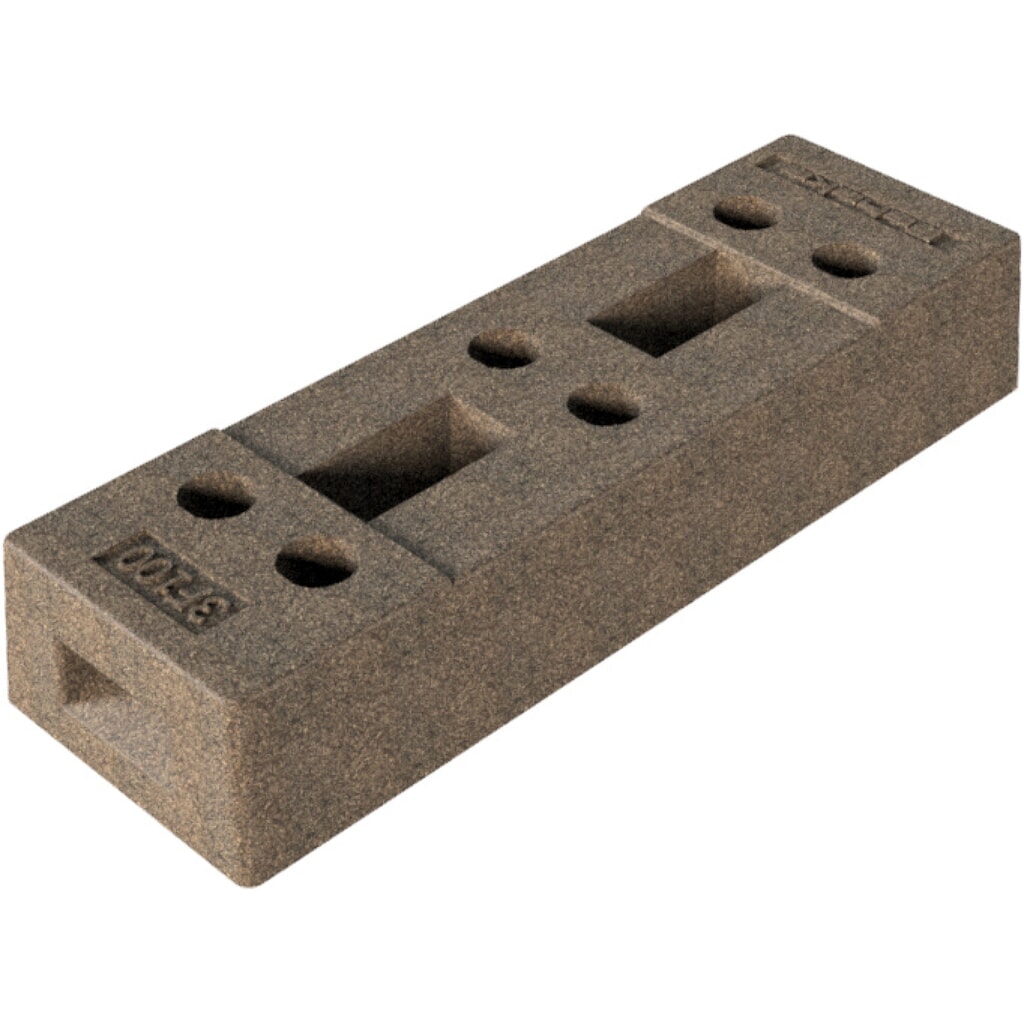 Schake Pied de clôture de chantier, béton, 6 trous, 36 kg N° de l'image du produit 2 : Schake Pied de clôture de chantier, béton, 6 trous, 36 kg