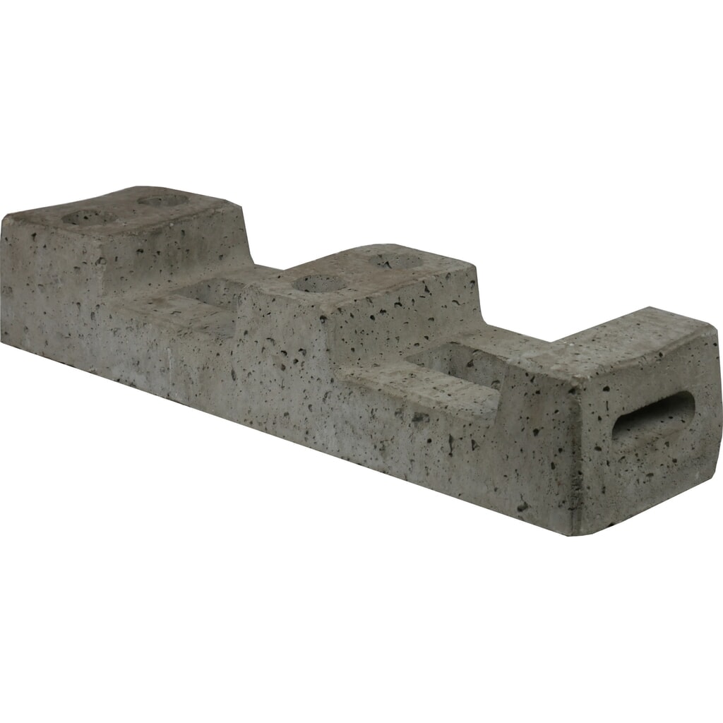 Schake Pied de clôture de chantier, béton, 4 trous, 25 kg Illustration du produit: Schake Pied de clôture de chantier, béton, 4 trous, 25 kg