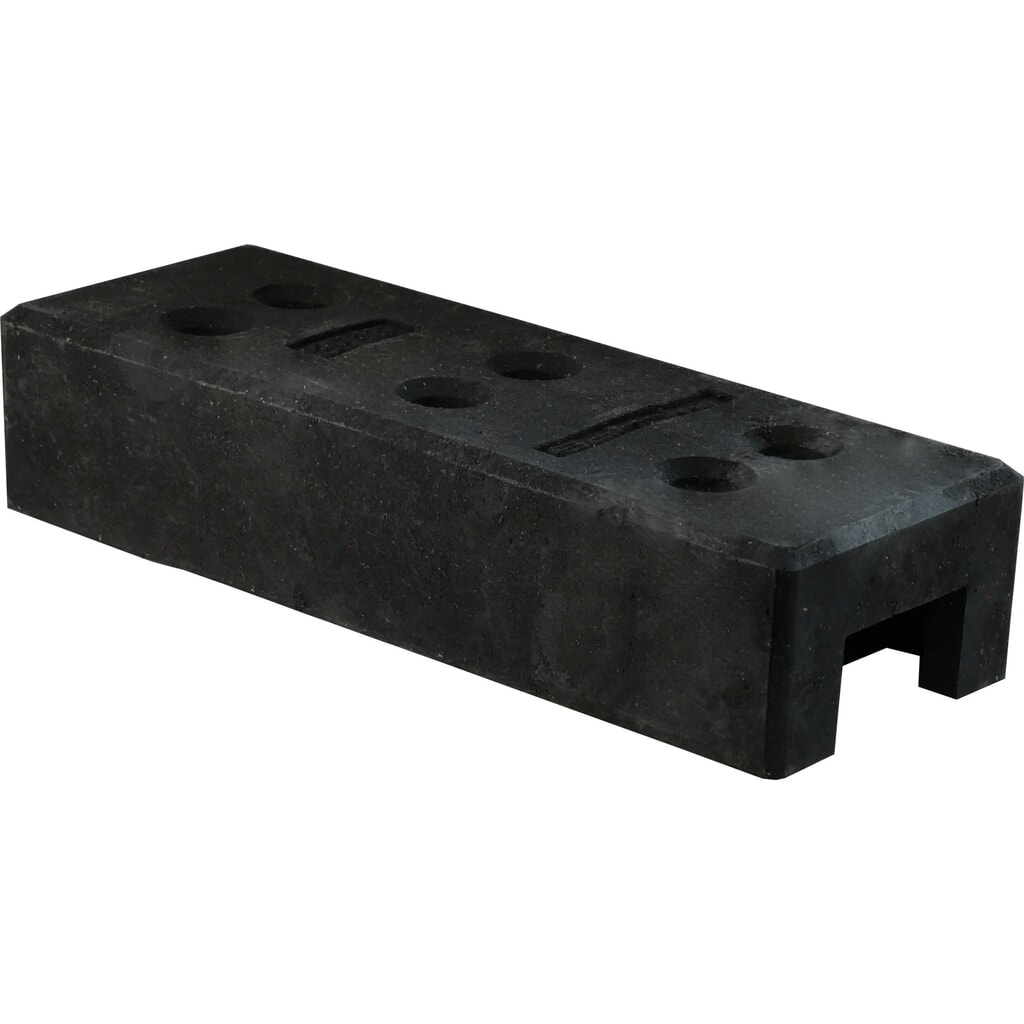Schake Pied de clôture de chantier, plastique recyclé, 6 trous, 24 kg Illustration du produit: Schake Pied de clôture de chantier, plastique recyclé, 6 trous, 24 kg