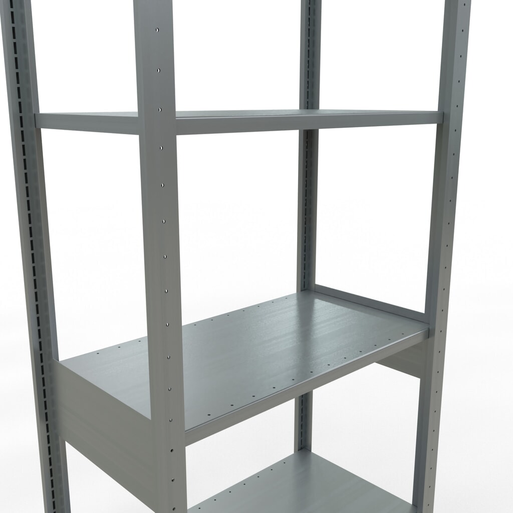 N° de l'image du produit 4 : SCHULTE Rayonnage à tablettes galvanisé, charge par tablette 150 kg, HxlxP 2 500 x 810 x 436 mm