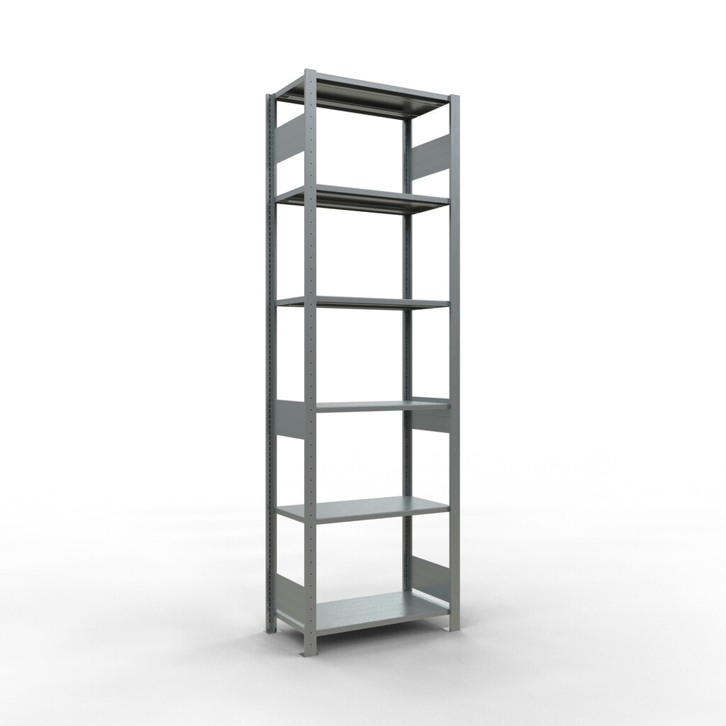 Illustration du produit: SCHULTE Rayonnage à tablettes galvanisé, charge par tablette 150 kg, HxlxP 2 500 x 810 x 436 mm