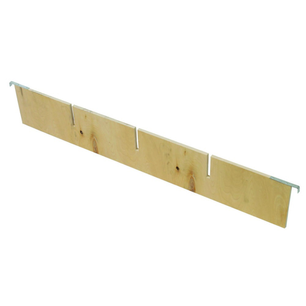 N° de l'image du produit 1 : Séparateur pour rehausse en bois, longitudinal, 3 fraisages, L x l x h 1 160 x 12 x 190 mm
