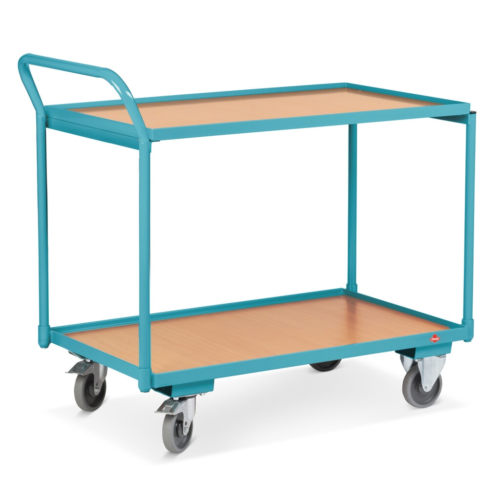 Servante Ameise®, arceau haut, 2 plateaux de 850 x 500 mm N° de l'image du produit 4 : Servante Ameise®, arceau haut, 2 plateaux de 850 x 500 mm