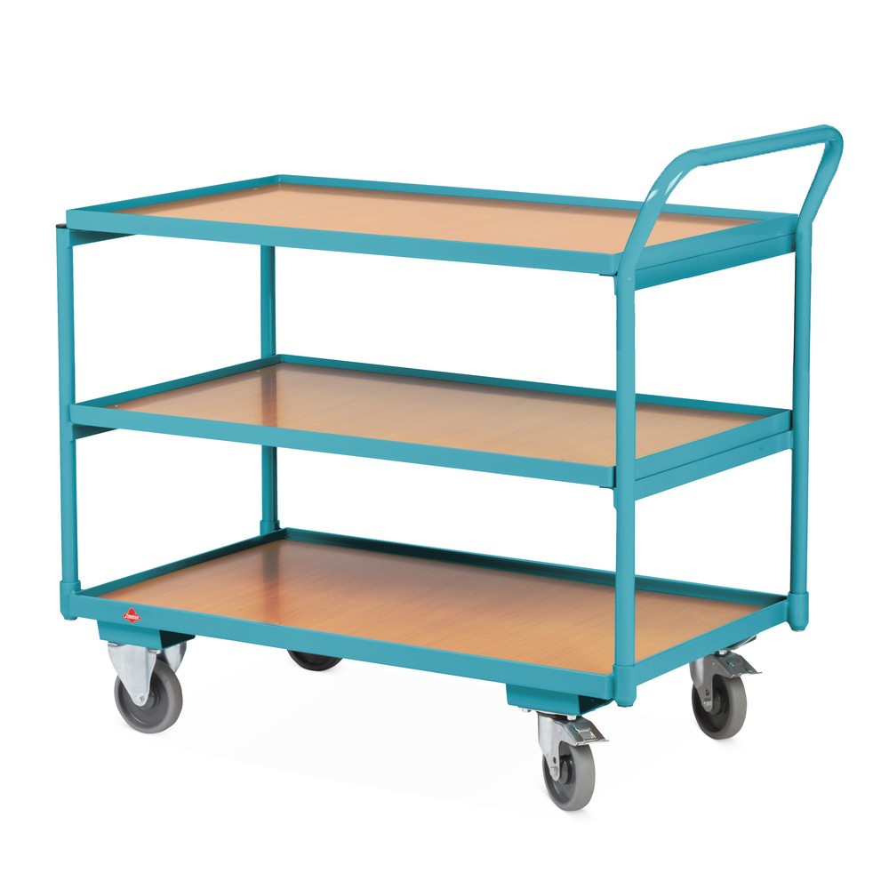 Numéro de l'image du produit 3: Servante Ameise®, arceau haut, 3 plateaux de 1 000 x 600 mm