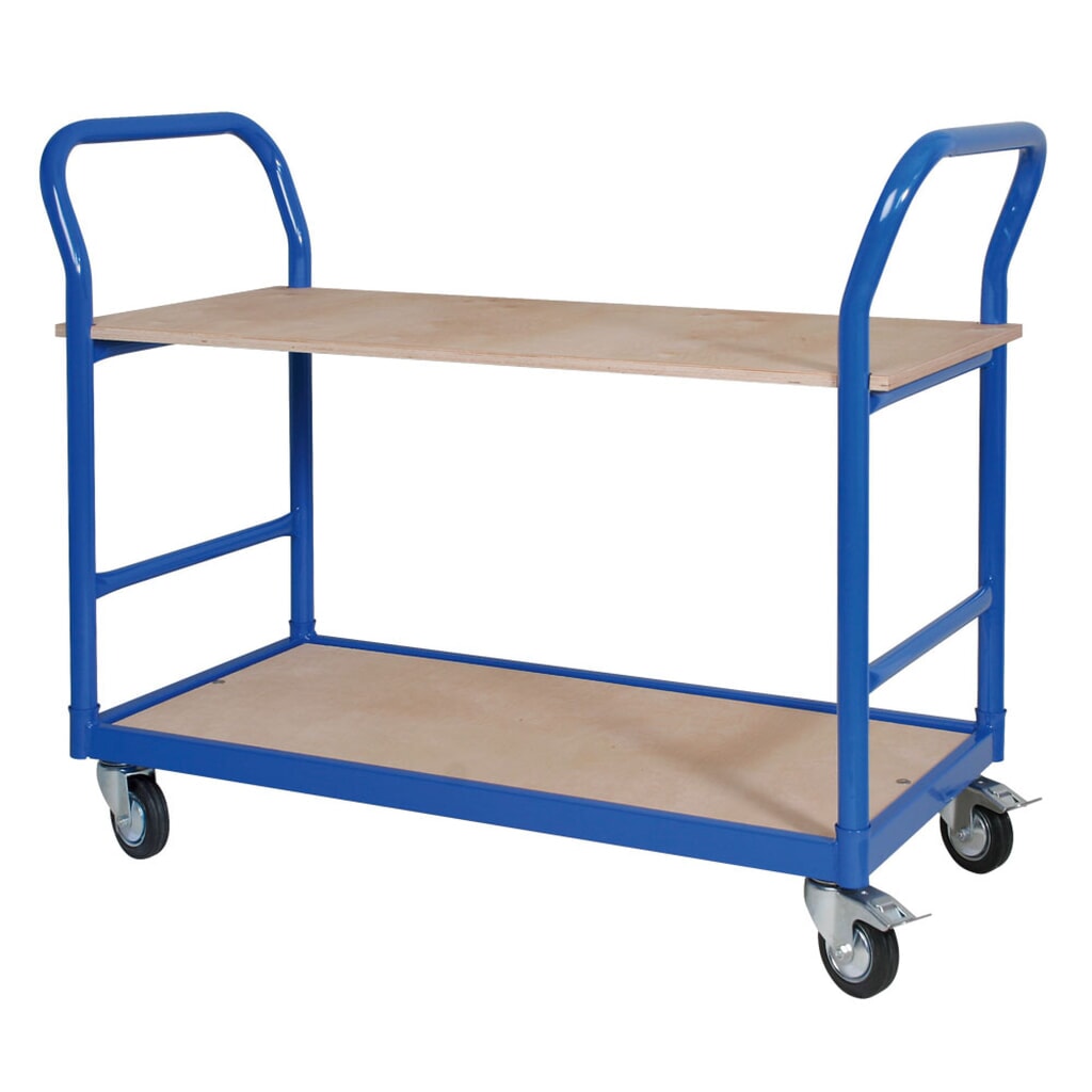 Servante BASIC, barre de poussée des deux côtés, capacité de charge 250 kg, HxlxP 890 x 500 x 1 140 mm Illustration du produit: Servante BASIC, barre de poussée des deux côtés, capacité de charge 250 kg, HxlxP 890 x 500 x 1 140 mm