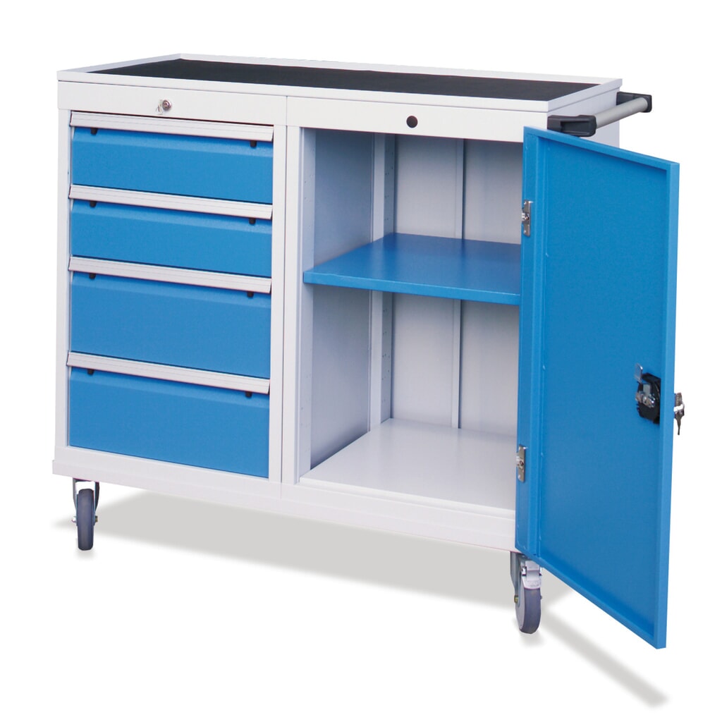 Illustration du produit: Servante d'atelier Bedrunka+Hirth, armoire, 4 tiroirs, capacité de charge 500 kg