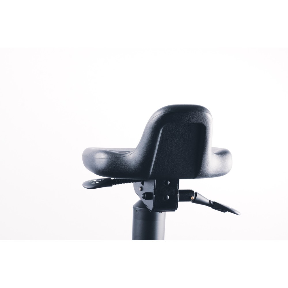Numéro de l'image du produit 3: Siège assis-debout, assise en PU pivotante et inclinable, hauteur d’assise 620-890 mm, base acier, dossier court